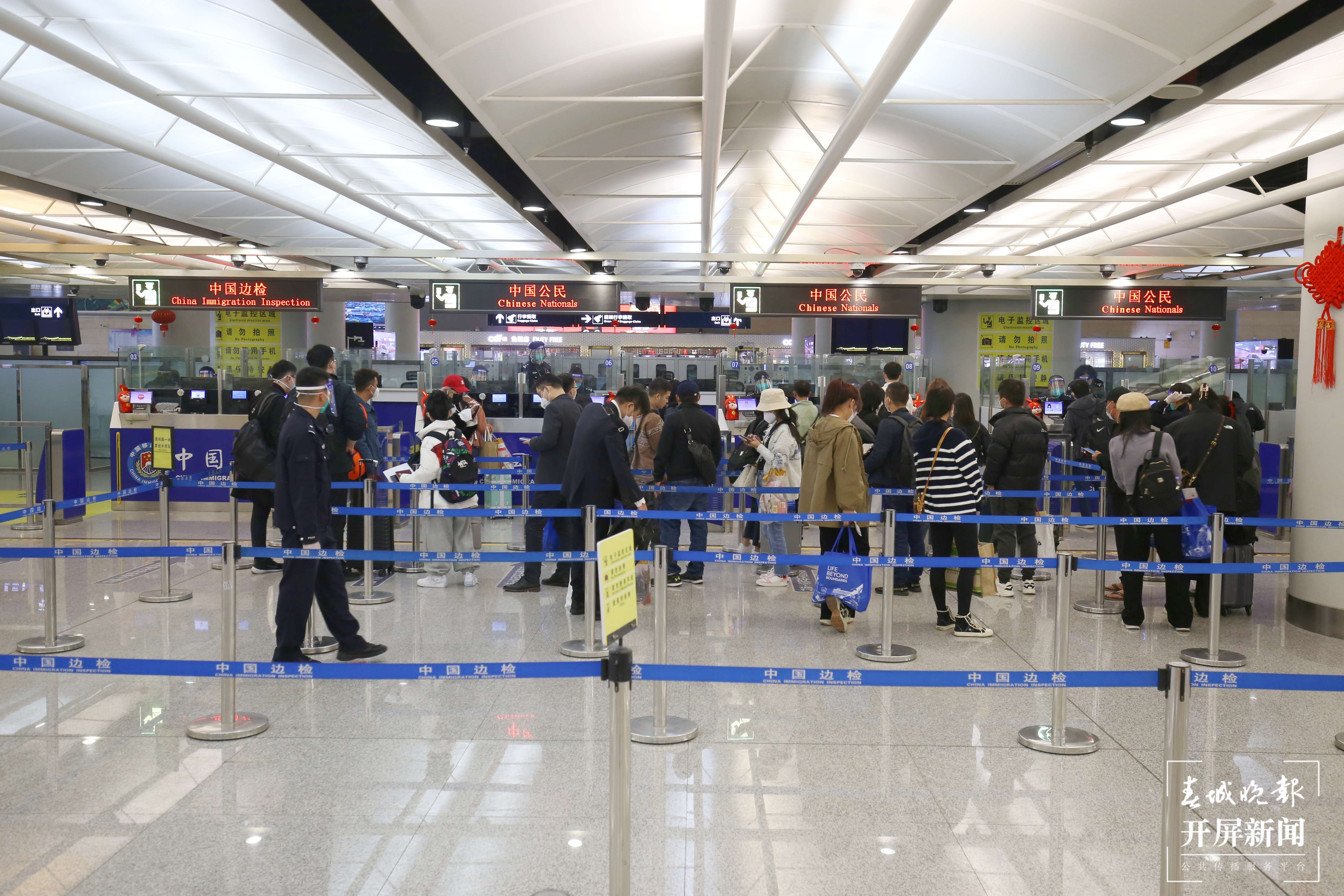 昆明口岸迎來“乙类乙管”后首个春节客流高峰  将确保中国公民出入境通关排队不超30分钟