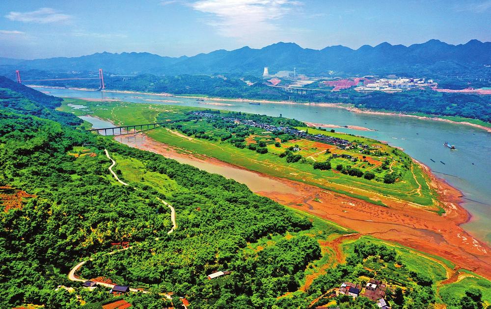 江心岛的最美时辰