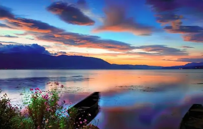 洱海晚霞 杨继培 摄.png