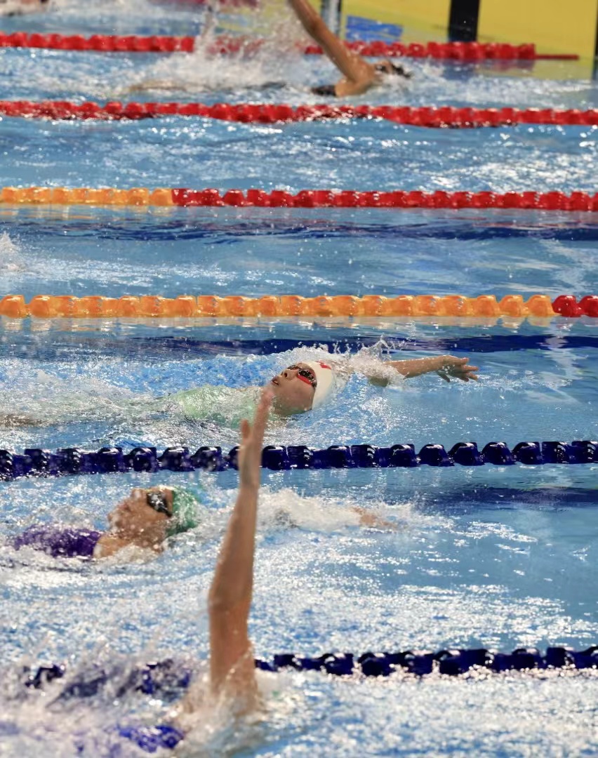 云南选手朱蕾桔晋级女子400米混合泳决赛（开屏新闻记者 晋娜 丁星亦 周明佳 摄）