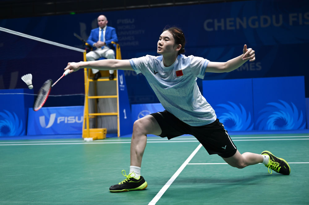 大运会羽毛球赛中国队夺得4枚金牌