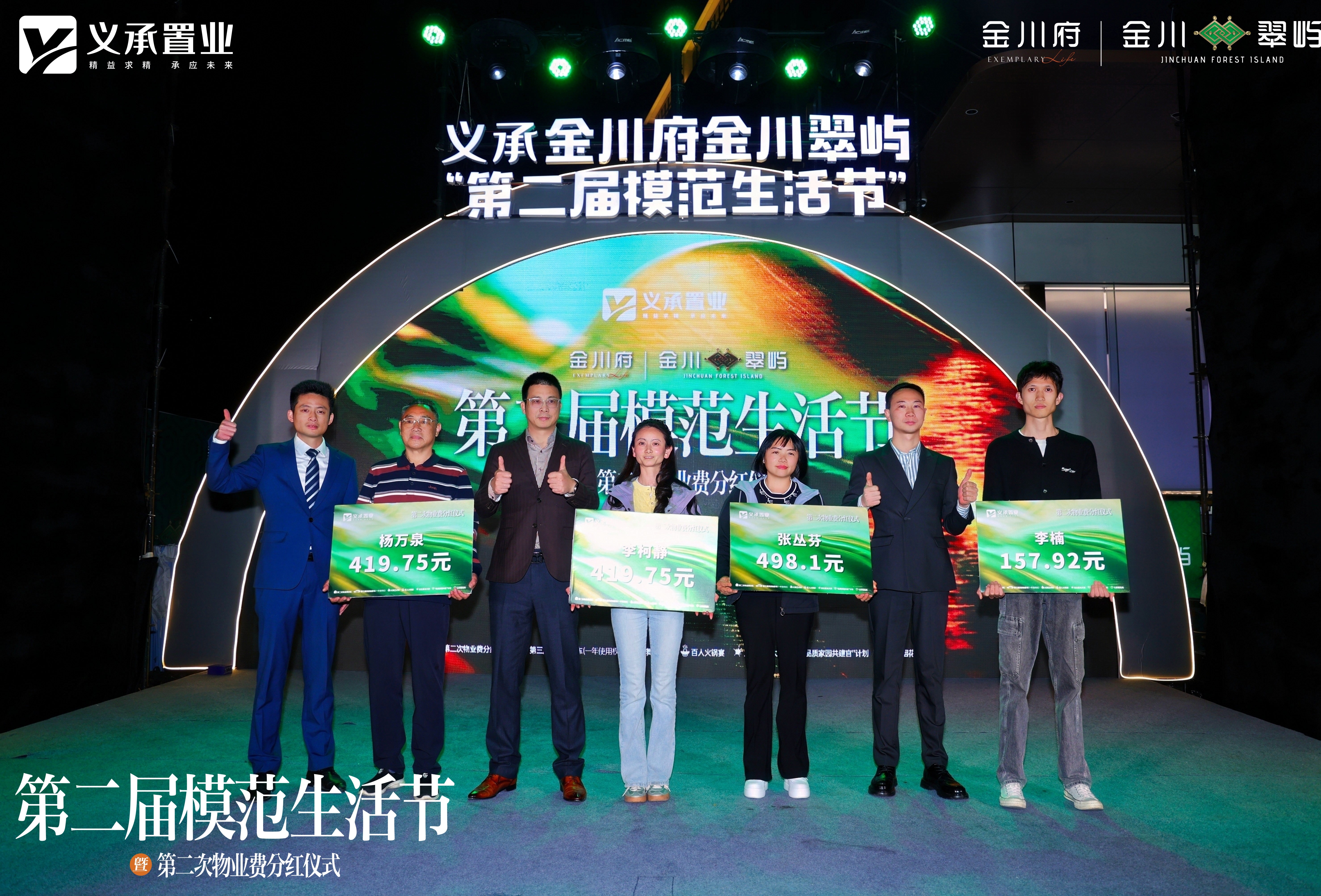 “第二届模范生活节”物业费分红现场实拍图