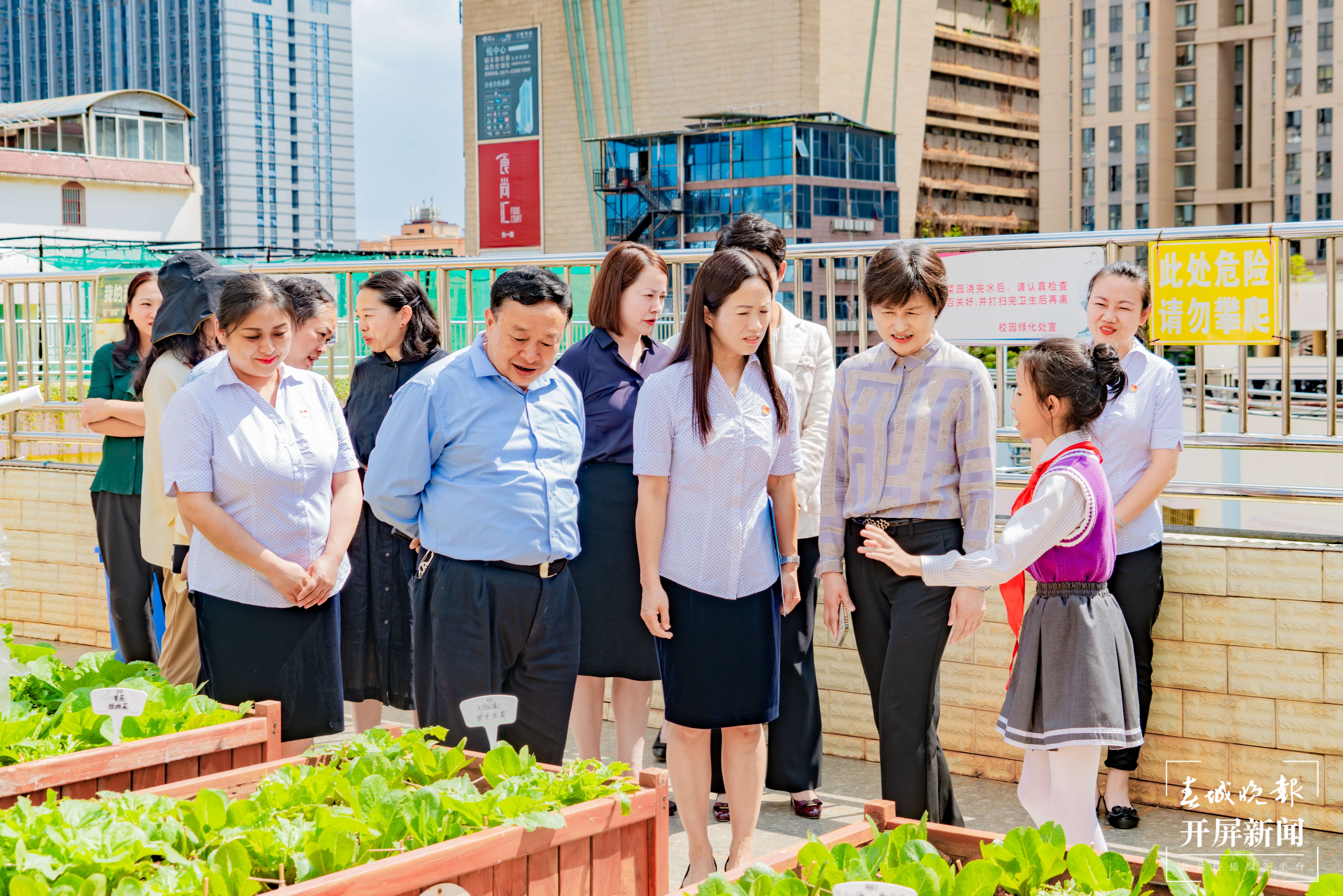 金康园小学调研