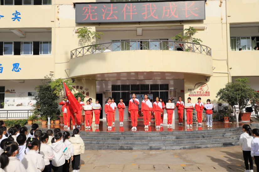 杨家中心学校宪法日