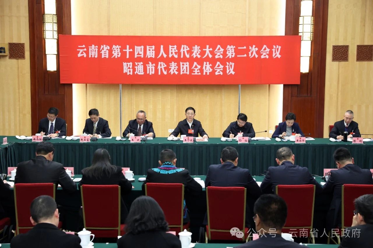 △ 1月24日下午,王予波参加昭通市代表团审议。.jpg