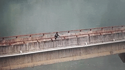 失意小伙两次跳河，霸气民警一把抱回1.gif