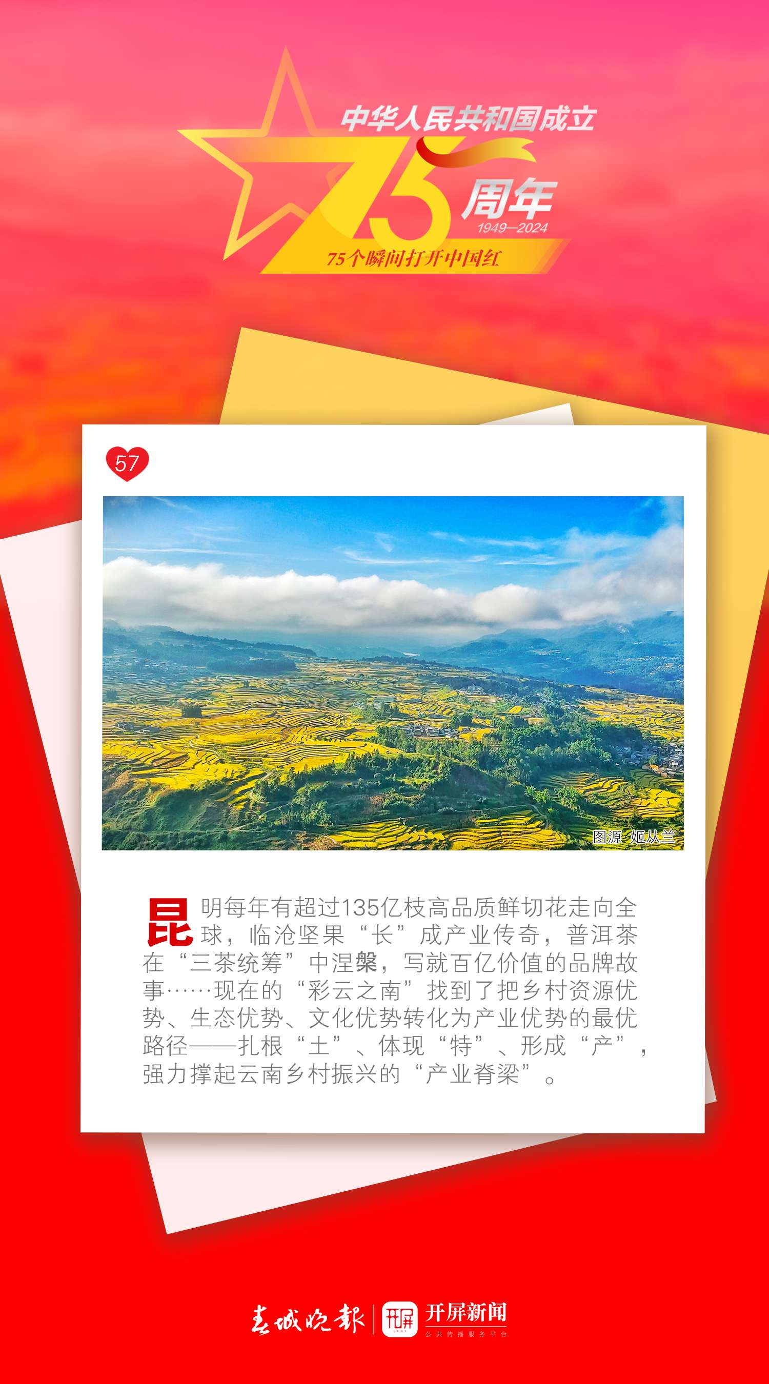 75个瞬间打开中国红 | 听，这首共同唱响的幸福之歌